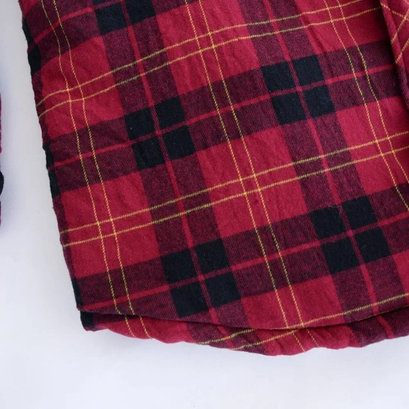 Dickies Red Black Checker Pattern with Thick Lining Button Up Shacket Jack Sz XL - Picture 11 of 14